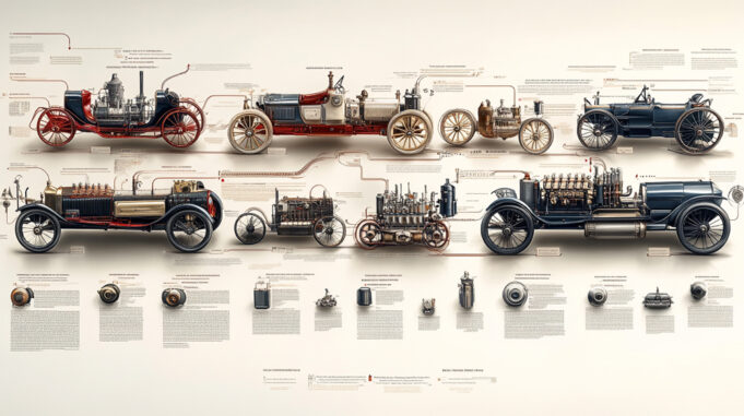Historia del automóvil: de la máquina de vapor a los eléctricos